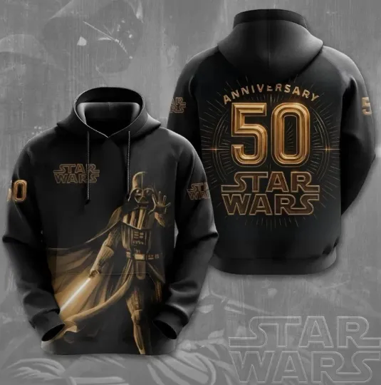 Star Wars A New Hope 50th Anniversary Darth Vader 3D Hoodie Gift