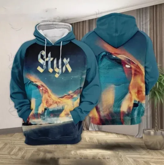 Discover Styxs band Equinox Album Unisex 3D Hoodie Full Size Gift For Valentine
