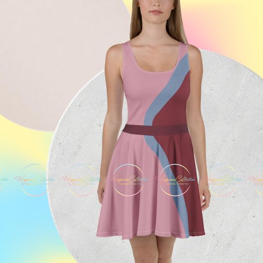 Discover The Bubblegum Wall Women's Summer Skater Dress