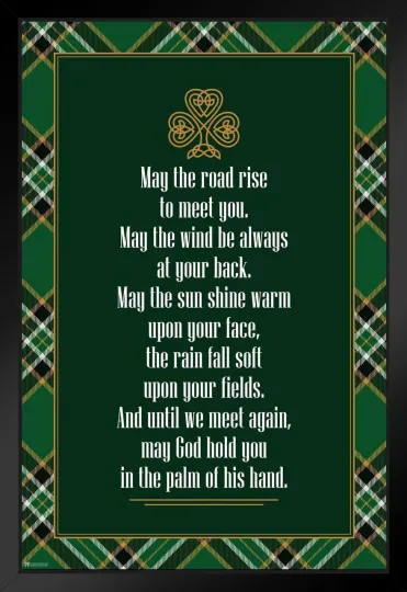 Discover Irish Blessing Vertical Poster, Christian Wall Art, New Home Decor