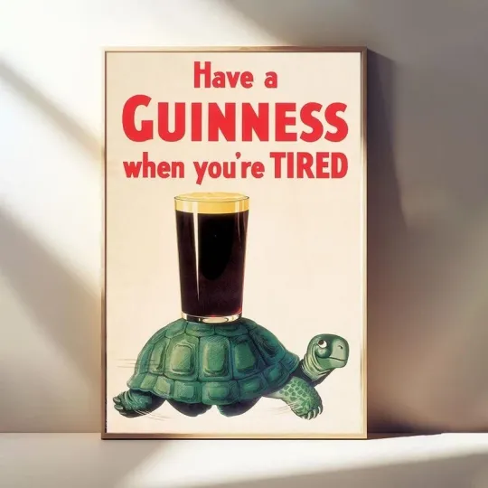 Discover Guinness Vintage Ad Poster, Wall Decor, Home & Living Poster