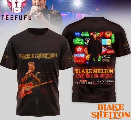 Discover Blake Shelton 3D SHIRT AOP T-shirt