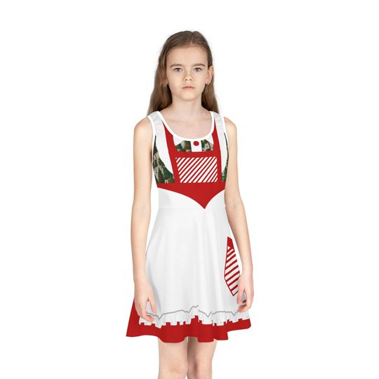 Discover Yuletide Twirl Very Merry Christmas Cast Girl's Skater Dress