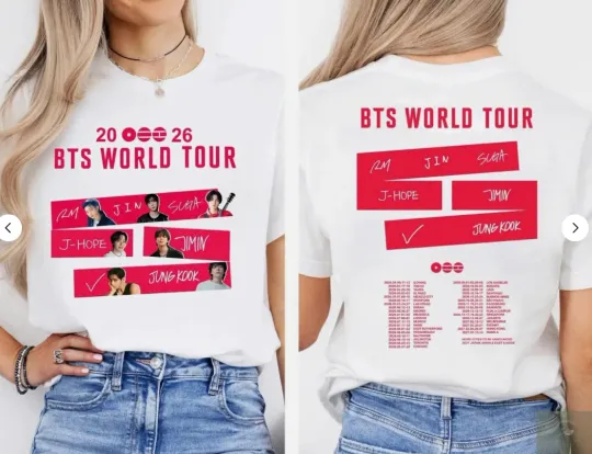Discover BTS World Tour 2026 Shirt, BTS Concert 2026 Shirt, Army Fan Gift