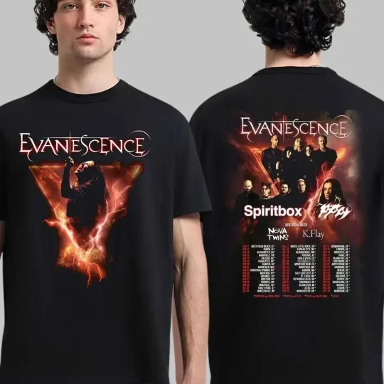 Evanescence 2026 North America Tour T-shirt, Alternative Rock Band T-Shirt