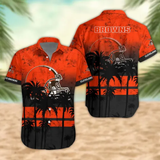 Discover Cleveland Football Team Brownss Trending Summer Hawaiian Shirt