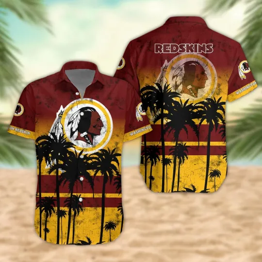 Discover Washington Football Team Redskinn Trending Summer Hawaiian Shirt
