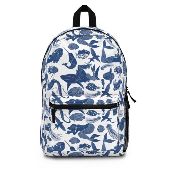 Discover Mermaid Backpack, Ocean Lover School Bag with Laptop Sleeve