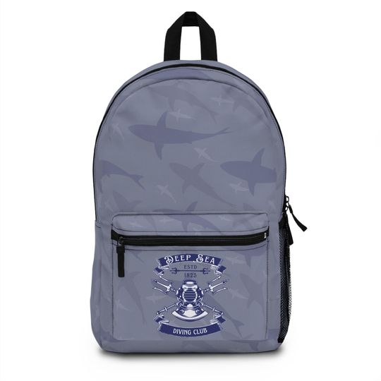 Discover Diving Club Backpack, School Bag with Padded Straps