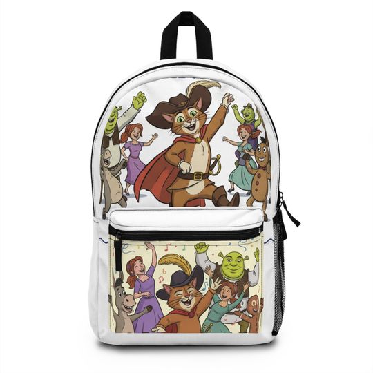 Discover Puss in Boots and Shrek themed Backpack