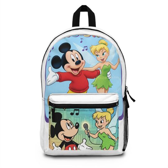 Discover Mickey Mouse and Tinker Bell Karaoke themed Backpack