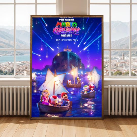 Discover Super Mario Galaxy Movie Poster  Nintendo Gamer Wall Art
