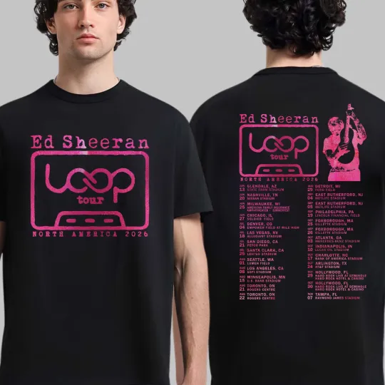Discover Ed Shee Loop tour 2026 North America Unisex T-Shirt