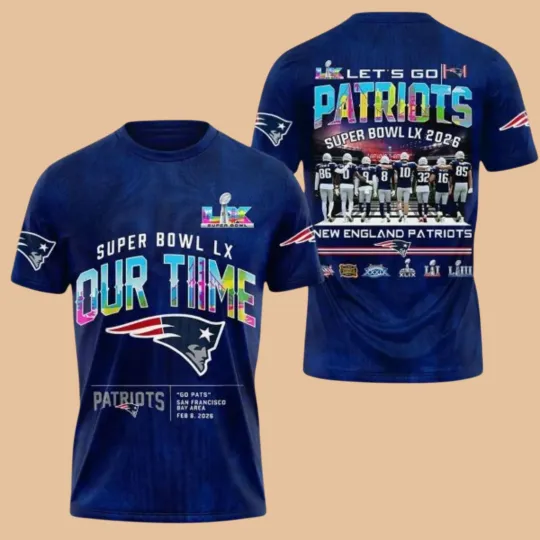 Discover Patriots A.FC Champions Bowl LX Our Time Shirt