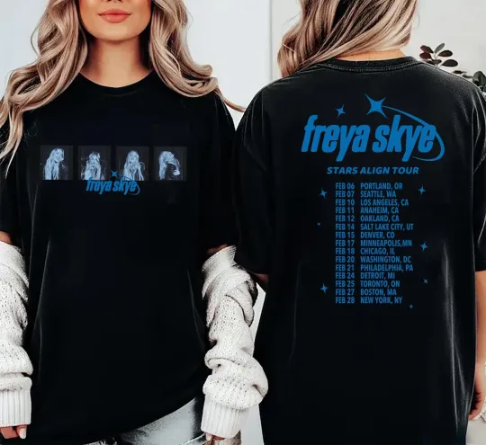 Discover Freya Skye Stars Align Tour 2026 Shirt, Disney Channel Zombies 4 T-Shirt