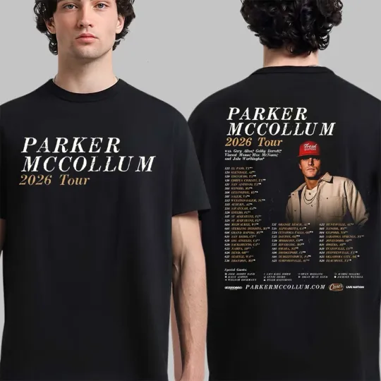 Discover P McCollum 2026 Tour North America Schedule Dates Two Sided T-Shirt