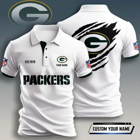 Discover Green Bay Football Team Packerss Polo Shirt, unisex adults S-5XL
