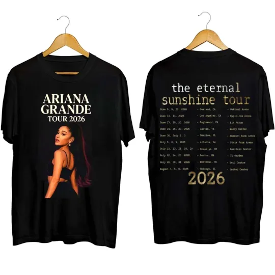Discover Ariana Concert T-Shirt Eternal Sunshine Tour 2026 T-Shirt