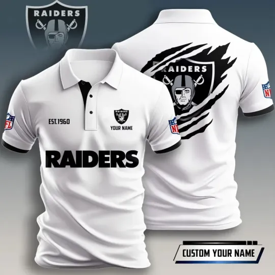 Discover Personalized Las Vegas Football Team Raiderss  Polo Shirt