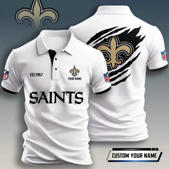Discover New Orleans Football Team Saintss Polo Shirt