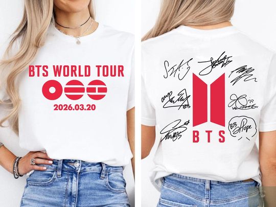 Discover Limited BTS Concert 2026 Shirt For Army, BTS World tour 2026 Sweatshirt, Bangtan Comeback Sweater, Rm Jin Jungkook Suga Jimin V Shirt