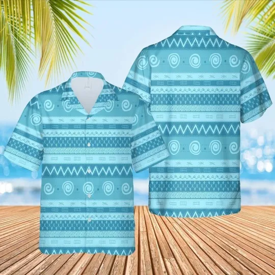 Discover Disney Moana Pattern Hawaiian Shirt, Disneyland Family Trip Hawaii Shirts