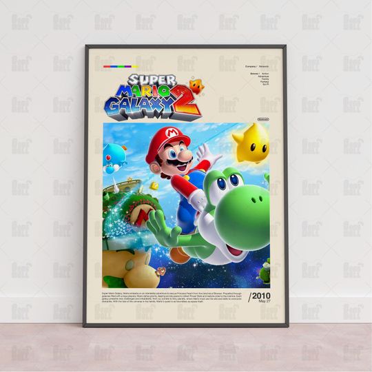 Discover Super Mario Party 2 Poster, Gaming Room Poster, Gaming Wall Poster, Gaming Print Poster, Game Gift, Video Games Poster, Gaming Wall Art