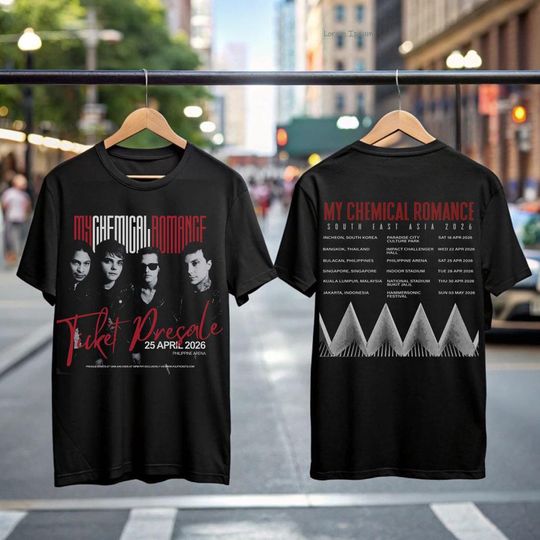 My Chemical Romance Tour 2026 Shirt  Emo Rock Fan T-Shirt