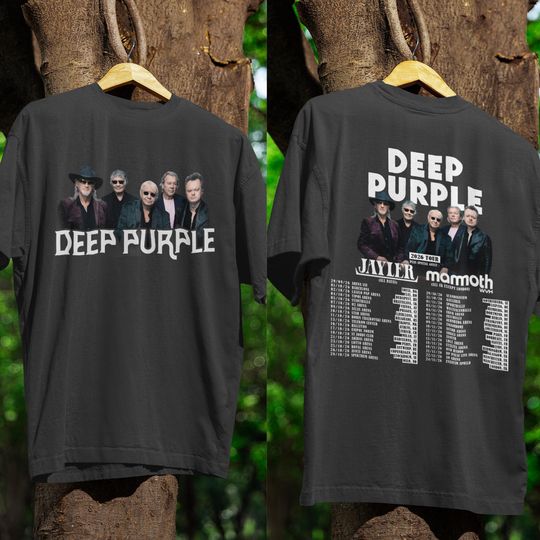 Deep Purple World Tour 2026 T-Shirt | Rock Band Concert Tee | Classic Rock Fan Shirt | Music Tour Merch