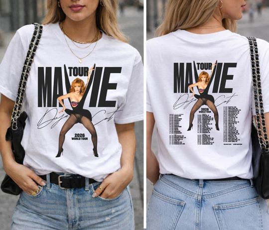 Discover Doja Cat Ma Vie World Tour 2026 T Shirt Doja Cat Concert Tee Pop Rap Music Tour Dates Shirt