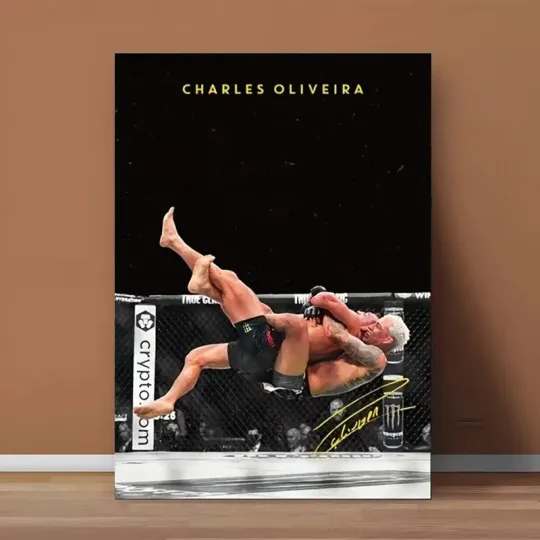 Discover Charles Oliveira MMA Fighter Poster Vertical Art Print