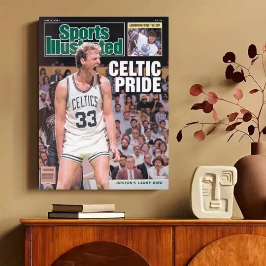 Boston Celtics Larry Bird 1987 NBA Eastern Conference Cover Poster