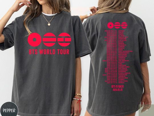 Discover BTS World Tour 2026 Shirt, BTS Concert 2026 Shirt, Army Fan Gift, Bangtan Comeback Sweater, BTS Merch, Army Fan Shirt