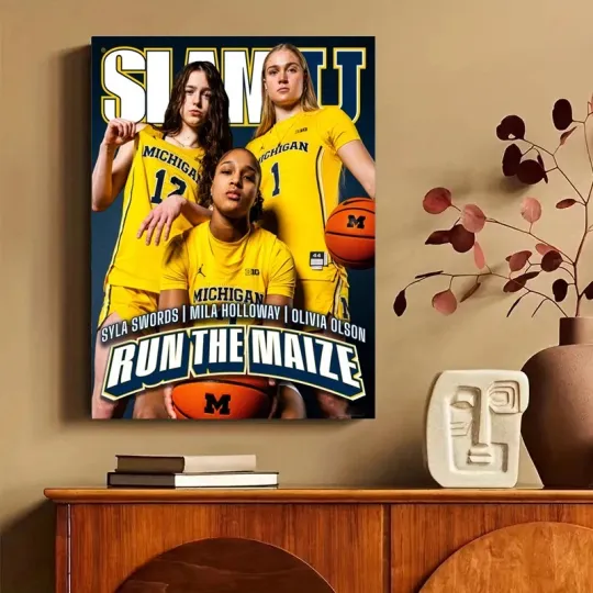 Syla Swords Mila Holloway Olivia Olson Michigan Wolverines Vertical Poster