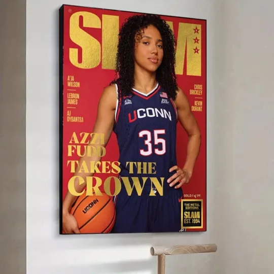 Discover Azzi Fudd UConn Basketball Poster Premium Matte Vertical Poster