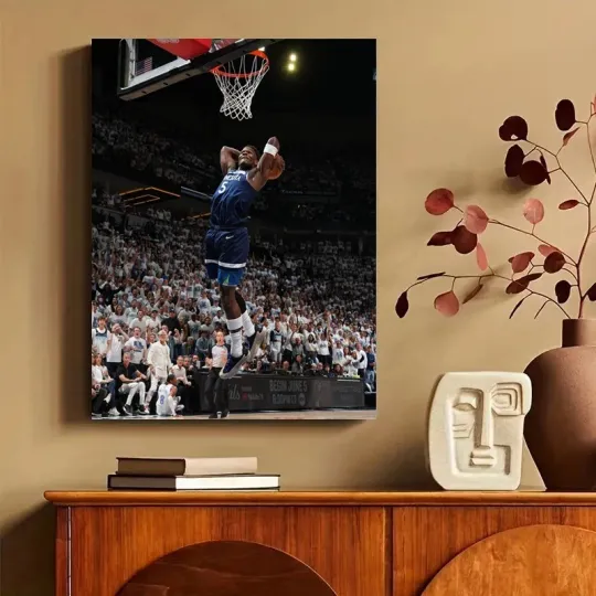 Anthony Edwards Timberwolves Vertical Poster