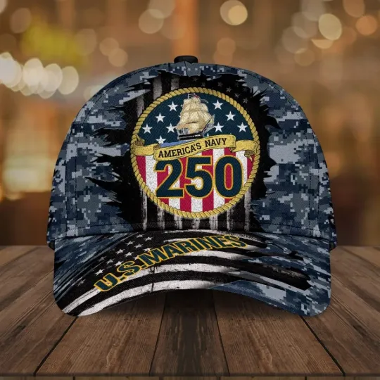Discover US Navy 250th Anniversary Classic Cap