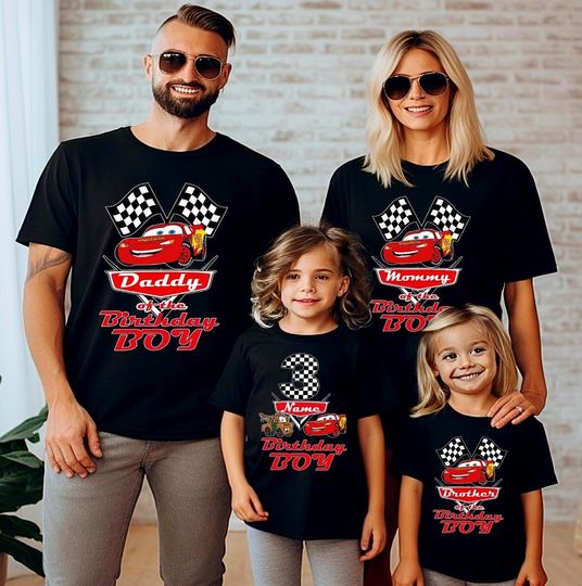Discover Custom Birthday McQueen Shirt, Birthday Cars Tee, Disney Family Birthday T-Shirt, Pixar McQueen Birthday Boy Tee, Disney Family Birthday