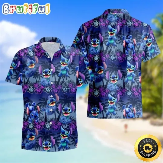 Discover Disney Stitch Hawaiian Shirt Summer Gift For Beach Holiday_6yc_77