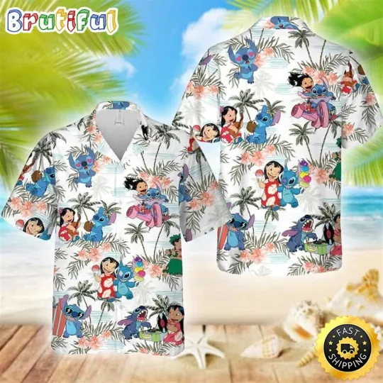 Discover Disney Lilo And Stitch Hawaiian Shirt Cool Gift For Beach Trip_ekc_14