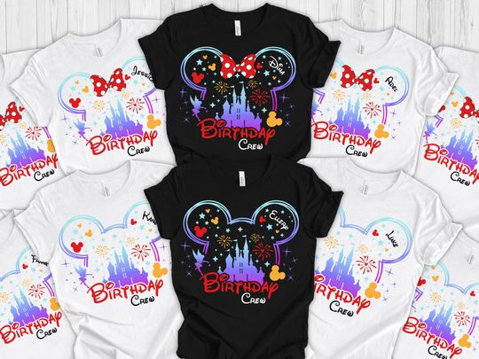 Discover Disney Birthday Shirt, Custom Disney Birthday Girl and Boy Shirt, Disney Birthday Crew Shirt, Disney Birthday Family Shirt, Birthday Tees