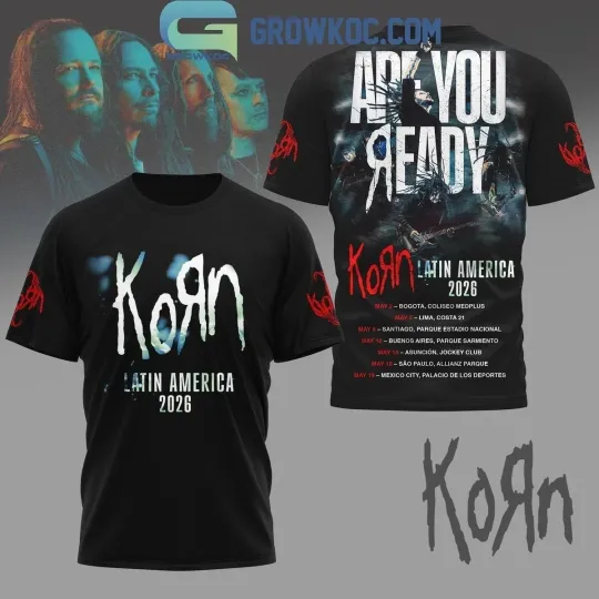 Discover Korn1 Are You Ready Latin America 2026 3D T-shirt Unisex S-5XL US2029