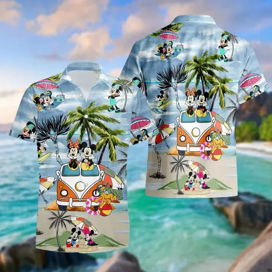 Discover Disney Mickey And Minnie Trip Hawaiian Shirt_5c9_38