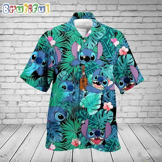 Discover Stitch Hawaiian Shirt Disney Hawaiian Shirt Stitch Tropical Shirts