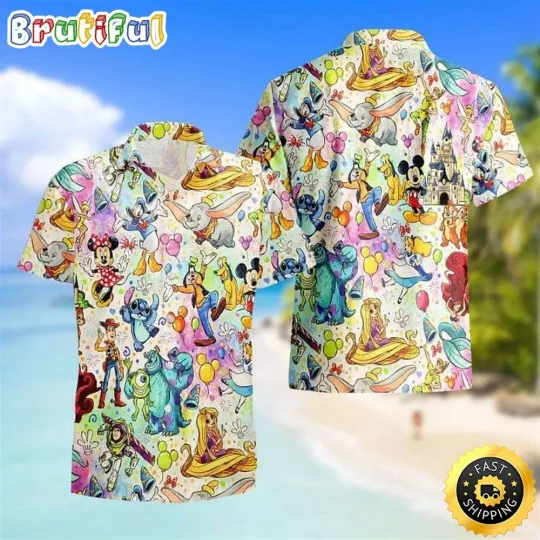Discover Lilo And Stitch Hawaiian Shirt Disney Characters Summer Beach Gift