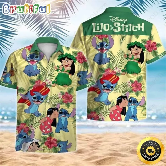 Discover Lilo And Stitch Hawaiian Shirt Disney Gift For Beach Holiday