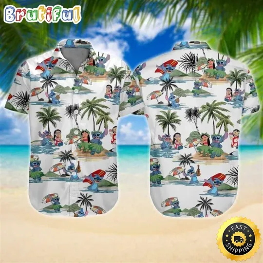 Discover Lilo And Stitch Hawaiian Shirt Disney Gift For Beach Vacation