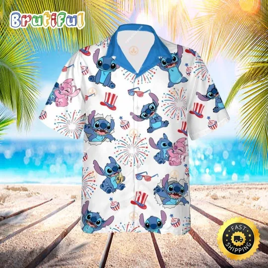 Discover Lilo And Stitch Hawaiian Shirt 4th Of July Best Disney Hawaiian Shirt