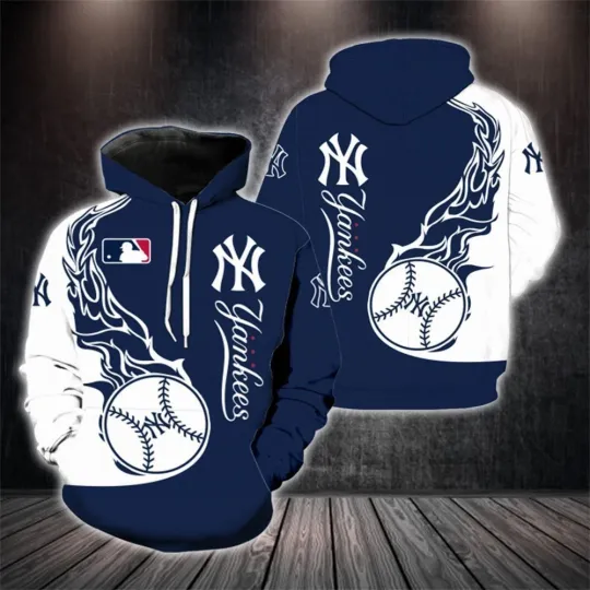 Discover New York Baseball Team Yankeess 3D Hoodie, Unisex Adults S-5XL