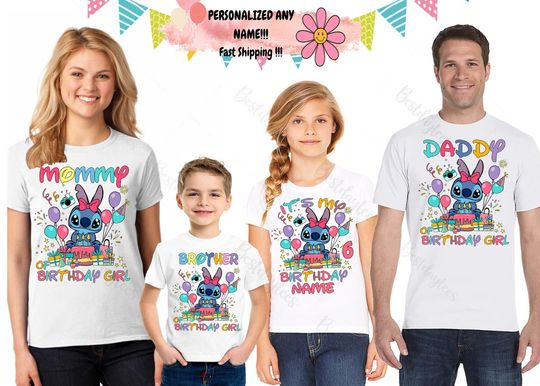 Discover Stitch Birthday Shirt, It's My Birthday T-shirt, Stitch Shirt, Disney Birthday Shirt, Stitch Party Shirt, Disney Stitch theme Shirts